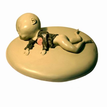 Скульптура под названием "sleep7" - 董 明光, Подлинное произведение искусства