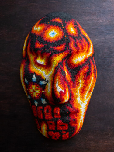 "Fire spirit mask" başlıklı Heykel Dmitrii Kastalskii tarafından, Orijinal sanat, Mozaik