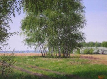 Картина под названием "Начало лета" - Дмитрий Репин, Подлинное произведение искусства, Масло
