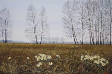 Картина под названием "Весна" - Дмитрий Репин, Подлинное произведение искусства, Масло
