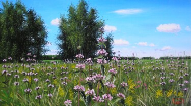 Peinture intitulée "Лето" par Dmitrii Repin, Œuvre d'art originale, Huile