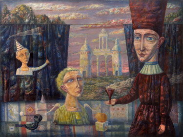 Pintura intitulada "Dream" por Dmitrii Ryzhikov, Obras de arte originais, Acrílico