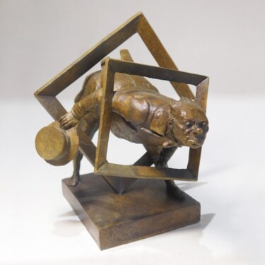 Sculpture titled "Going Beyond" by Dmitriy Shevchuk, Original Artwork, Bronze