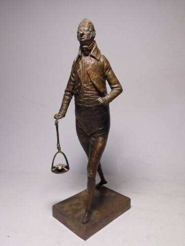 Sculpture titled "Bornze sculpture Wa…" by Dmitriy Shevchuk, Original Artwork, Bronze