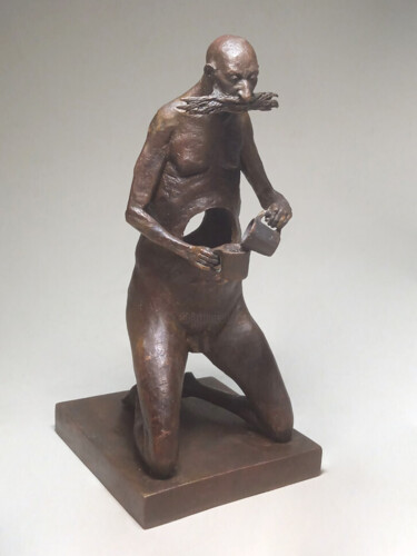 Sculpture intitulée "Philosopher bronze…" par Dmitriy Shevchuk, Œuvre d'art originale, Bronze