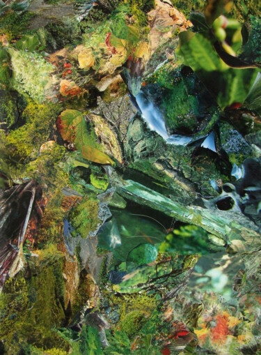 Коллажи под названием "Средний сад Семирам…" - Дмитрий Шулькович, Подлинное произведение искусства, Коллажи