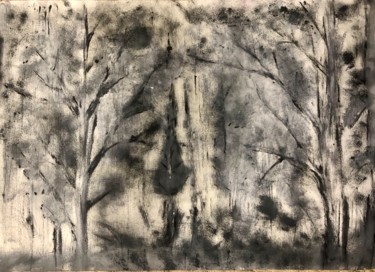 Картина под названием "Black forest" - Дмитрий Грехов, Подлинное произведение искусства, Акрил