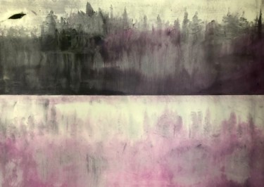 Картина под названием "Somewhere in the fog" - Дмитрий Грехов, Подлинное произведение искусства, Акрил