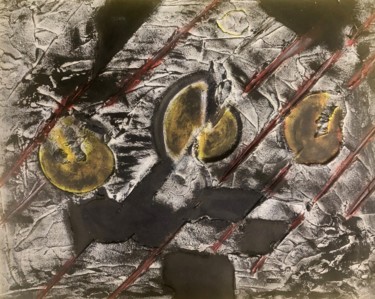 Картина под названием "Stone rain(Ethnic)" - Дмитрий Грехов, Подлинное произведение искусства, Акрил
