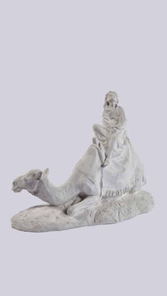 Sculptuur getiteld "мечтатель" door Dmitrii Krivonosov, Origineel Kunstwerk, Gips