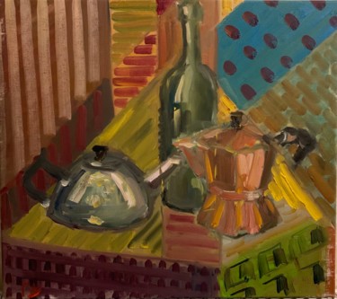 Картина под названием "Triple" - Dmitry Glushko, Подлинное произведение искусства, Масло Установлен на Деревянная рама для н…