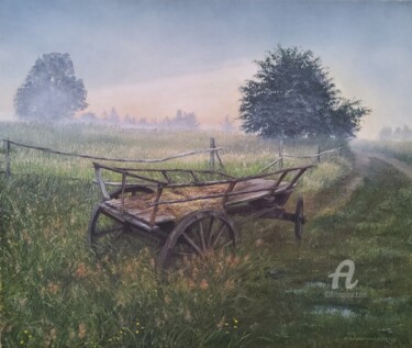 Painting titled "Утро" by Dmitriy Pokanevich, Original Artwork, Oil