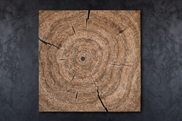 Cut of Tree Natural Sculpture intitulée "Cut of Tree Natural" par Dmitriy Solodchenko, Œuvre d'art originale, Bois