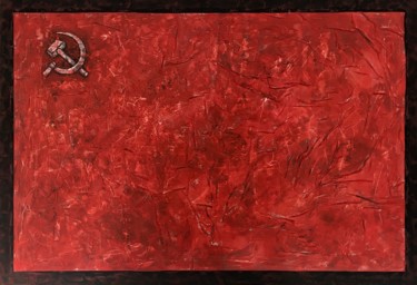 Painting titled "красное знамя" by Dmitriy Trubin, Original Artwork, Acrylic