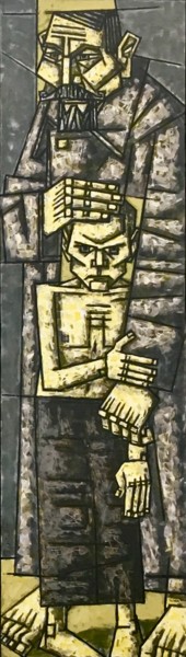 Картина под названием "Соловецкий полиптих" - Dmitriy Trubin, Подлинное произведение искусства, Масло