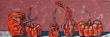 Картина под названием "тыквы" - Dmitriy Trubin, Подлинное произведение искусства