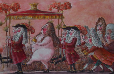 Painting titled "голый король" by Dmitriy Trubin, Original Artwork