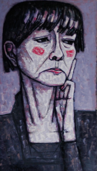 Картина под названием "портрет женщины" - Dmitriy Trubin, Подлинное произведение искусства