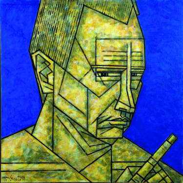 Картина под названием "ЛИНЕАРНЫЙ ПОРТРЕТ.…" - Dmitriy Trubin, Подлинное произведение искусства, Акрил