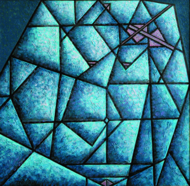 Картина под названием "абстракция / Abstra…" - Dmitriy Trubin, Подлинное произведение искусства, Масло
