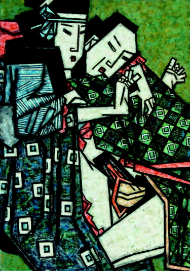 Картина под названием "ШУНГА VIII" - Dmitriy Trubin, Подлинное произведение искусства