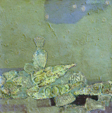Painting titled "coquille / coquille…" by Dmitriy Trubin, Original Artwork