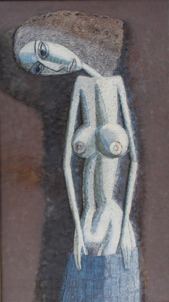 Painting titled "nu / nue / обнаженн…" by Dmitriy Trubin, Original Artwork