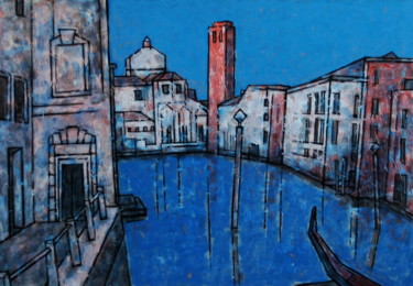 Картина под названием "Venice l" - Dmitriy Trubin, Подлинное произведение искусства, Акрил