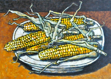 Painting titled "Gemüse / vegetables…" by Dmitriy Trubin, Original Artwork, Acrylic