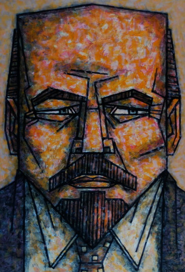 Картина под названием "LENIN/Ленин" - Dmitriy Trubin, Подлинное произведение искусства