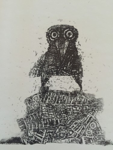 Gravures & estampes intitulée "РЫБОЕД" par Dmitriy Trubin, Œuvre d'art originale, Eau-forte