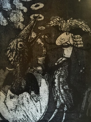 Отпечатки и Гравюры под названием "Гигантский птенец.С…" - Dmitriy Trubin, Подлинное произведение искусства, Травление