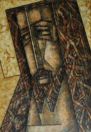 Картина под названием "Jésus-Christ / Иису…" - Dmitriy Trubin, Подлинное произведение искусства