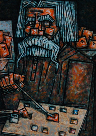 Картина под названием "СТЕПАН ПИСАХОВ,ПИШУ…" - Dmitriy Trubin, Подлинное произведение искусства, Акрил