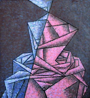 Painting titled "абстракция / Abstra…" by Dmitriy Trubin, Original Artwork