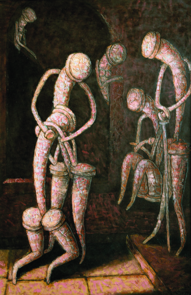 Картина под названием "Возвращение блудног…" - Dmitriy Trubin, Подлинное произведение искусства, Масло