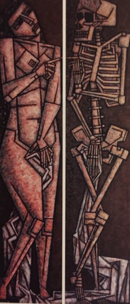 Картина под названием "ДЕВУШКА И СМЕРТЬ.ДИ…" - Dmitriy Trubin, Подлинное произведение искусства