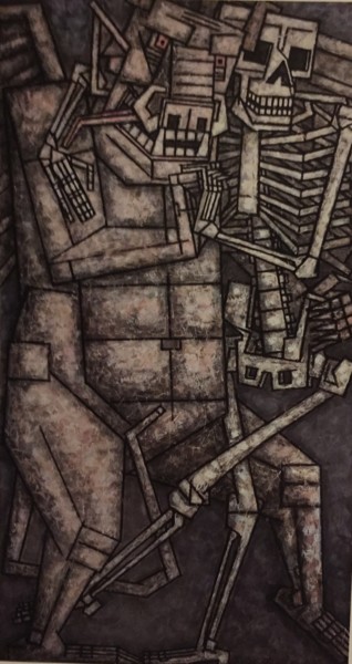 Картина под названием "СМЕРТЬ И ДЬЯВОЛ.БЕЛ…" - Dmitriy Trubin, Подлинное произведение искусства