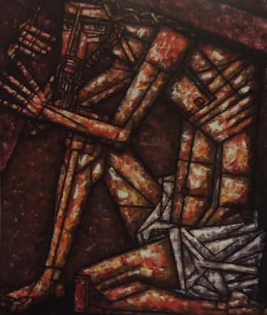 Painting titled "Jésus-Christ / Иису…" by Dmitriy Trubin, Original Artwork