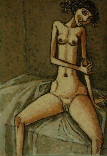Картина под названием "nu / nue / обнаженн…" - Dmitriy Trubin, Подлинное произведение искусства