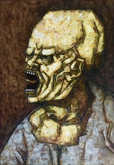 Картина под названием "ОРУЩИЙ ЧЕЛОВЕК(ПО Л…" - Dmitriy Trubin, Подлинное произведение искусства