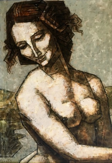 Pintura titulada ""Leda" by Leonardo…" por Dmitriy Trubin, Obra de arte original, Oleo