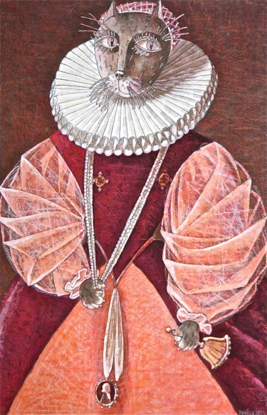 Картина под названием "Mary Cornwallis (by…" - Dmitriy Trubin, Подлинное произведение искусства