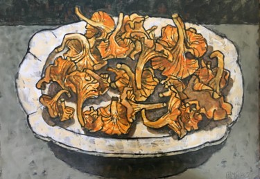 Pittura intitolato "champignons / грибы…" da Dmitriy Trubin, Opera d'arte originale