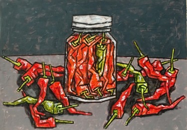 Painting titled "Gemüse / vegetables…" by Dmitriy Trubin, Original Artwork