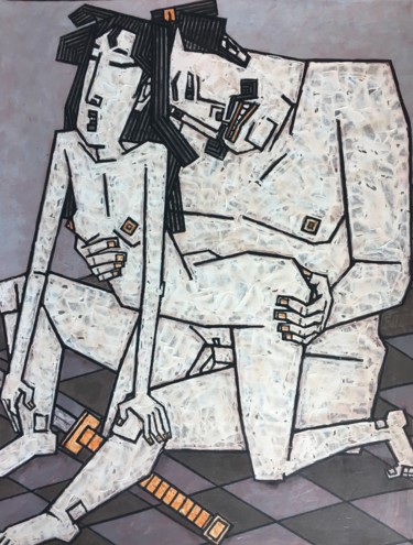 Картина под названием "softcore japonaise…" - Dmitriy Trubin, Подлинное произведение искусства, Масло