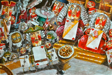 Картина под названием "Alice in Wonderland…" - Dmitriy Trubin, Подлинное произведение искусства, Акварель