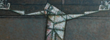 Peinture intitulée "Jésus-Christ / Иису…" par Dmitriy Trubin, Œuvre d'art originale