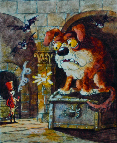 Painting titled "огниво / pierre à b…" by Dmitriy Trubin, Original Artwork