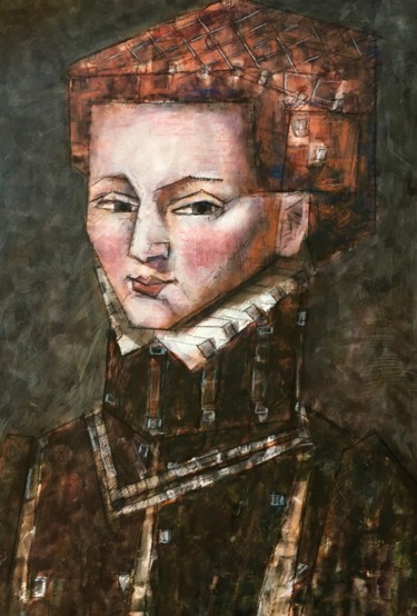 Картина под названием "Мария Стюарт | Mari…" - Dmitriy Trubin, Подлинное произведение искусства, Акварель